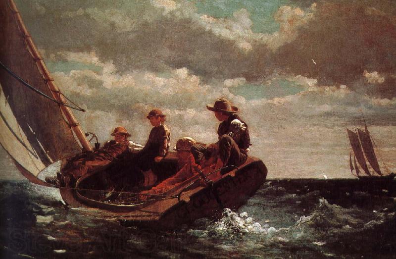 Winslow Homer Wind sail Spain oil painting art